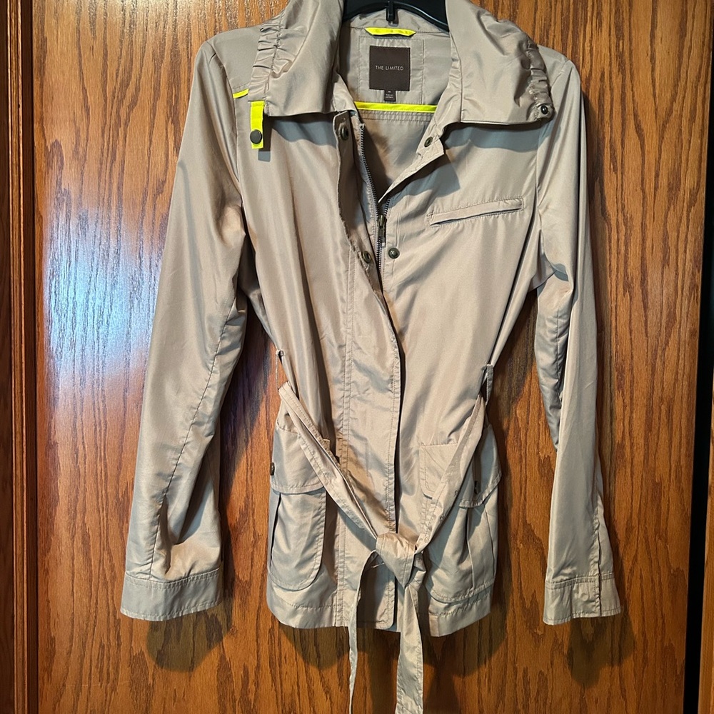 The Limited Tan Utility Jacket with Adjustable Waist